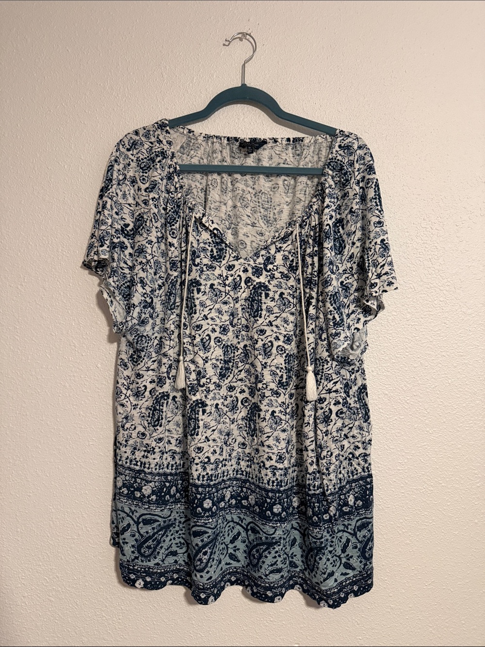 Lucky Brand Cotton/Modal Blouse